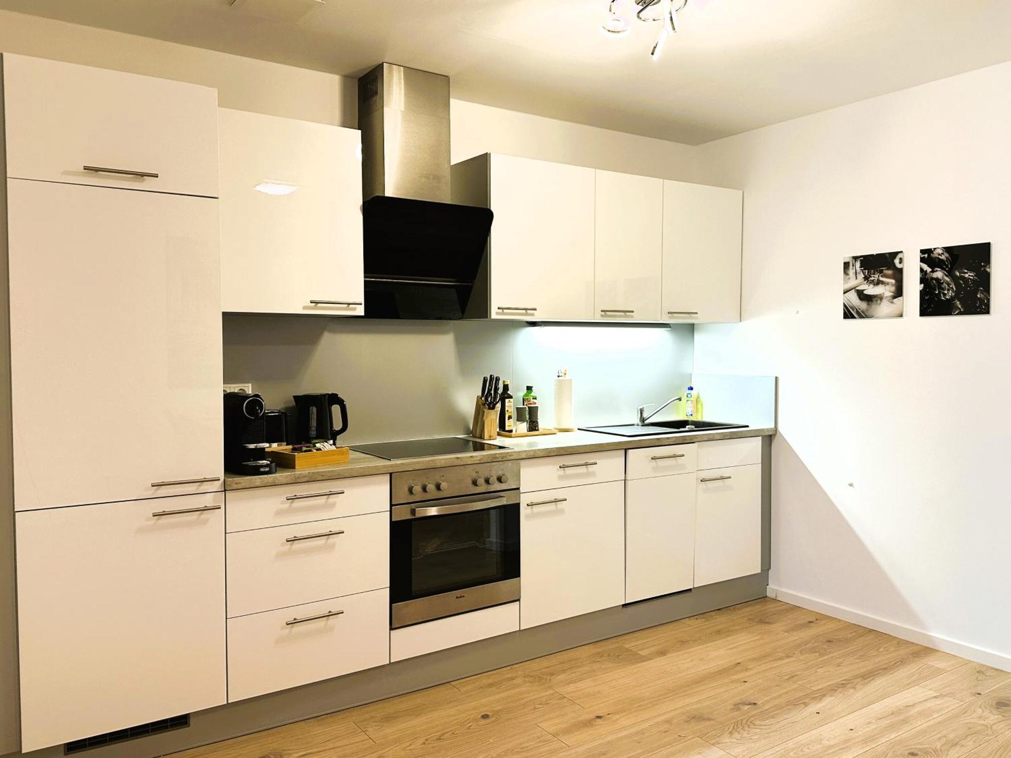 Bohnapartments - Nordkap-Suiten - Gratis Parkplatz - Moderner Neubau - Erdgeschoss - Fussbodenheizung Erfurt Rum bild