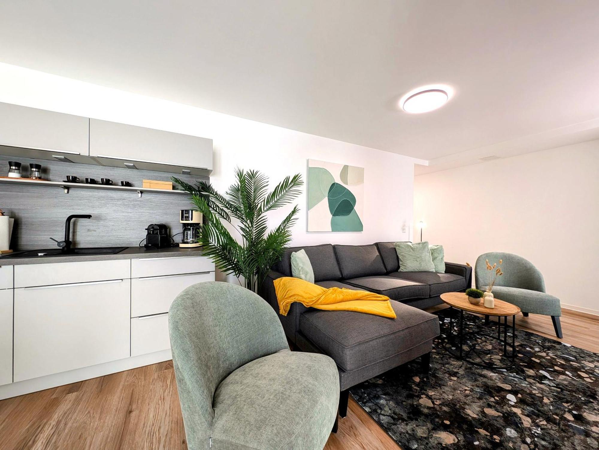Bohnapartments - Nordkap-Suiten - Gratis Parkplatz - Moderner Neubau - Erdgeschoss - Fussbodenheizung Erfurt Exteriör bild