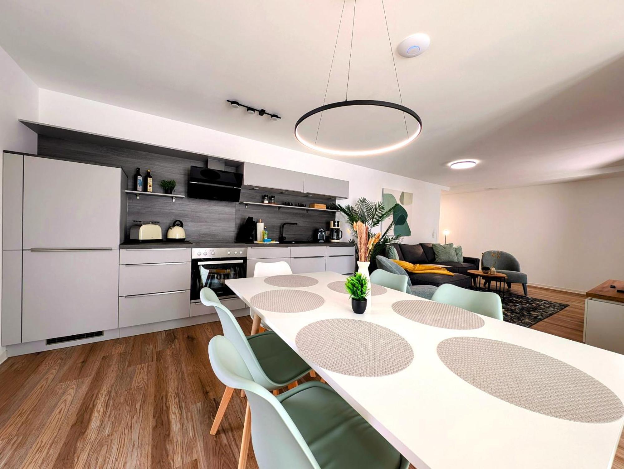 Bohnapartments - Nordkap-Suiten - Gratis Parkplatz - Moderner Neubau - Erdgeschoss - Fussbodenheizung Erfurt Exteriör bild
