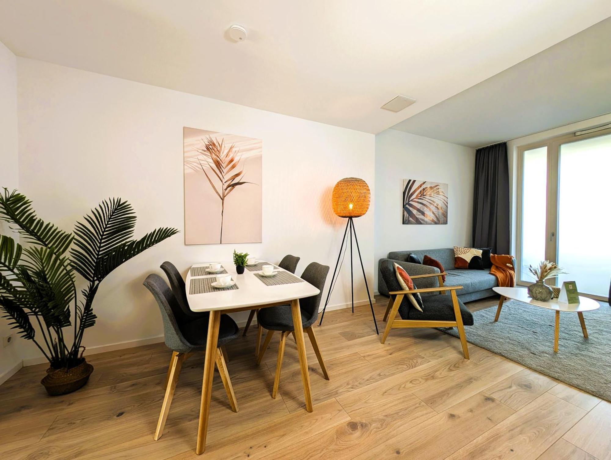 Bohnapartments - Nordkap-Suiten - Gratis Parkplatz - Moderner Neubau - Erdgeschoss - Fussbodenheizung Erfurt Exteriör bild